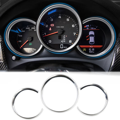 Dashboard Instrument Console Display Decor Ring for Porsche Macan 2014-2017 Red/ Blue/ Silver
