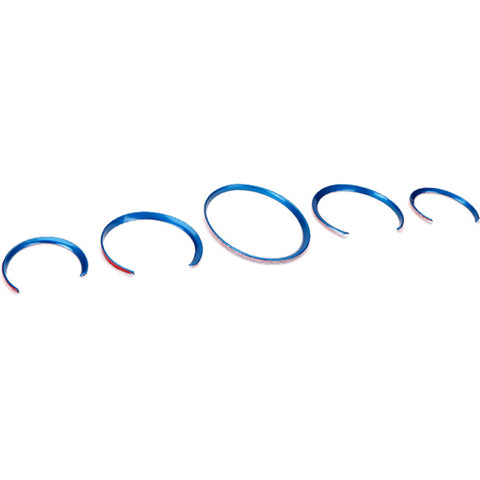 Chrome Blue Dashboard Meter Frame Cover Decor Ring Trim For Porsche Panamera 976