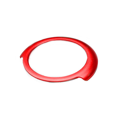 Engine Start Stop Button Cover Key Switch Aluminum Decor Ring Sticker for BMW 5 Series G30 2017-up Red/ Blue