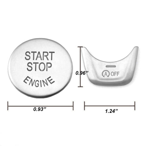 Dashboard Engine Start Stop Push Button ABS Trim Cover Sticker for BMW 5 Series G30 2017-2018