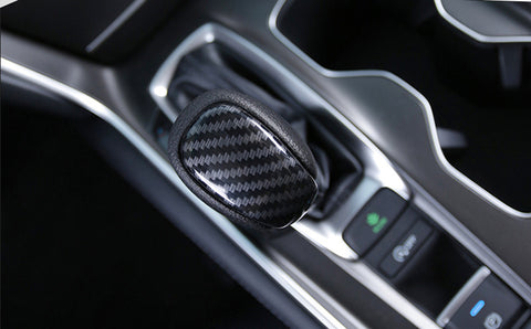 Carbon Fiber Pattern Gear Shift Lever Knob Trim For Honda Accord 2018-2019 10th