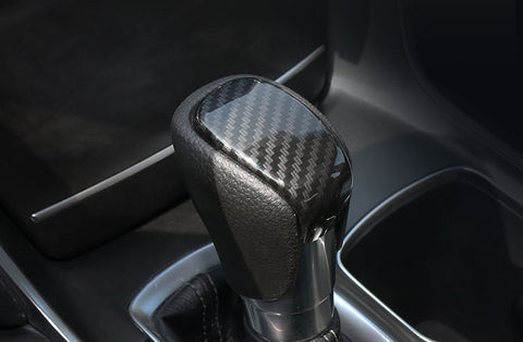 Carbon Fiber Pattern Gear Shift Lever Knob Trim For Honda Accord 2018-2019 10th