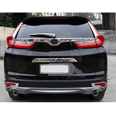 2pcs ABS Chrome Rear Bumper Fog Light Frame Panel Cover Moulding Trim for Honda CRV CR-V 2017-2019