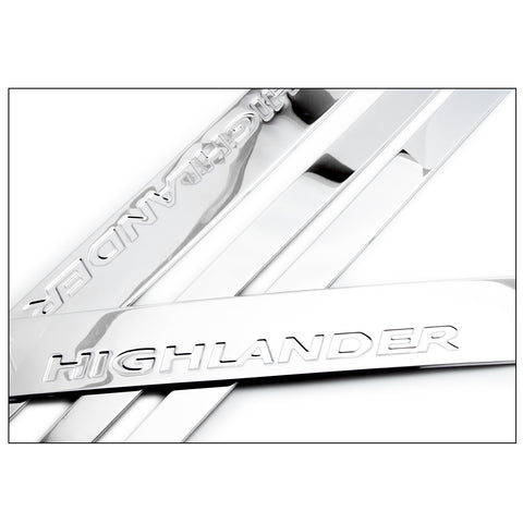 4x Stainless Steel Car Body Door Side Molding Trim Cover for Toyota Highlander 2014-2019