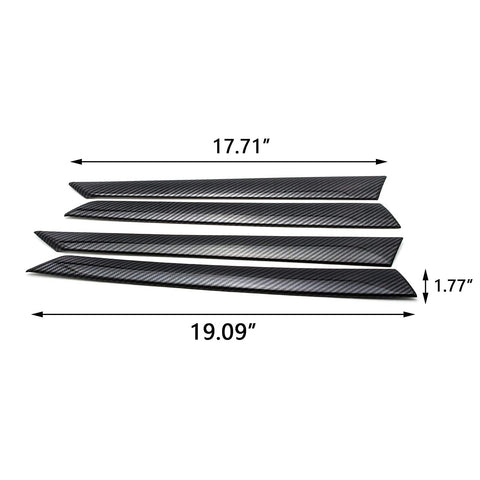 Carbon Fiber Look Door Panel Handle Bowl Cover Trim For Honda Accord 18-2022