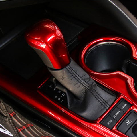 Gloss Red Console Strip AC Air Vent Gear Shift Knob Trim Kit For Camry 2018-2024