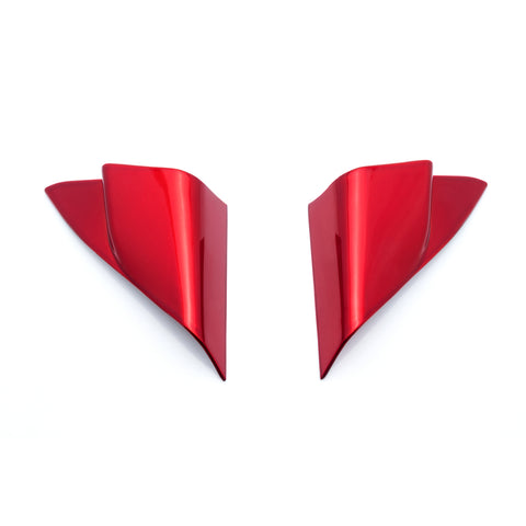 Carbon Fiber Style / Red Interior Car Front Door A Pillar Cover Trim for Toyota Camry 2018 2019 2020 2021 2022 2023 2024