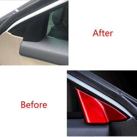Red AC Air Vent A-Pillar Steering Wheel Console Strip Trim For Camry 2018-2024