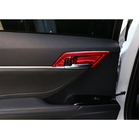 Carbon Fiber Pattern Gear Panel Console AC Vent Handle Cover For Camry 2018-2024