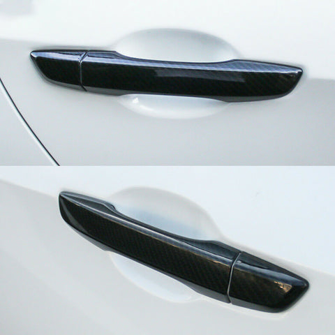 New Carbon Fiber Pattern Car Side Door Handle Cover Trim Guard for Honda CRV CR-V Civic 2012-2015
