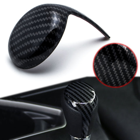 ABS Carbon Fiber Car Interior Center Console Gear Shift Knob Cover Trim for Toyota RAV4 2013-2018