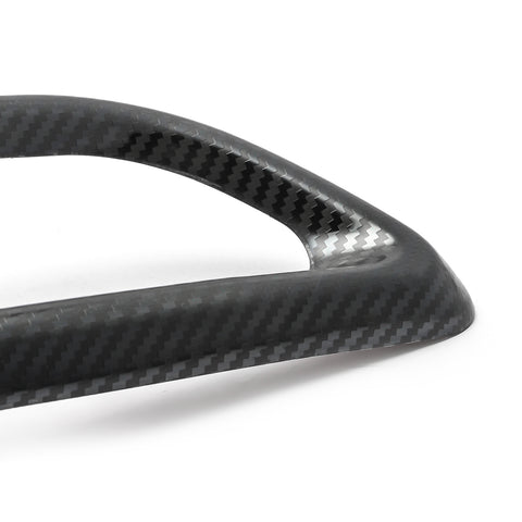 Carbon Fiber Texture Rear Cylinder Exhaust Pipe Cover Molding Overlay Trims For Honda Accord 10th Gen 2018 2019 2020