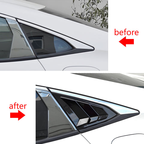 2018 2019 2020 Sedan 4 Door ABS Material Glossy Black Accessories Exterior Decoration