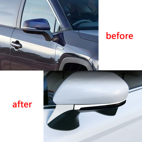 4pcs Stainless Steel Rear View Side Door Mirror Cover Molding Trim for Toyota Camry 2018-2024