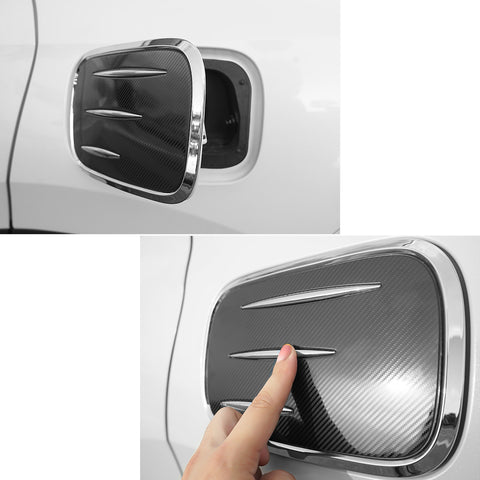 Carbon Fiber Style Fuel Oil Tank Cover Trim Gas Cap Overlay Lid Decoration For Honda CRV CR-V 2017 2018 2019 2020 2021