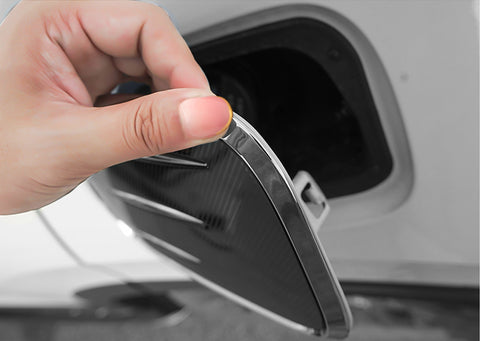 Carbon Fiber Style Fuel Oil Tank Cover Trim Gas Cap Overlay Lid Decoration For Honda CRV CR-V 2017 2018 2019 2020 2021