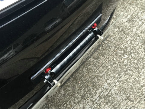 Front Bumper Tow Hook License Plate Mount Bracket Holder Adjustable Universal