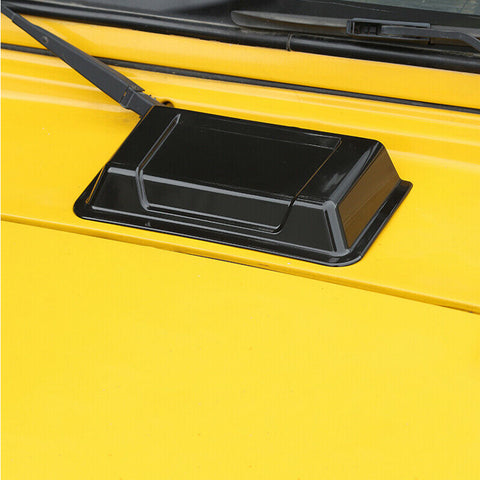 Black Cowl Hood Vent Scoop Cover Air Vent Accessories for Jeep Wrangler JK TJ 1998-2018