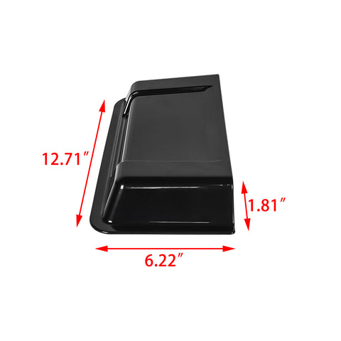 Black Cowl Hood Vent Scoop Cover Air Vent Accessories for Jeep Wrangler JK TJ 1998-2018