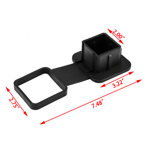 2 Inch Trailer Hitch Cover Tube Cover Plug Cap Rubber Fits 2 Inch Receivers Class 3 4 5 for Toyota Ford Jeep Chevrolet Nissan Dodge Ram Porsche Mercedes Benz Polaris Ranger ATV UTV Polaris
