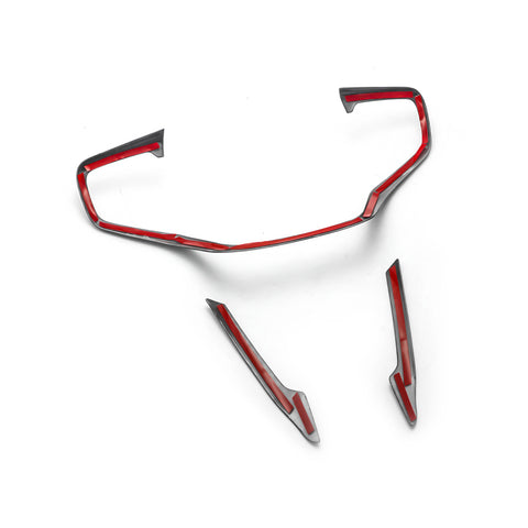 Carbon Fiber ABS Interior Steering Wheel Frame Cover Trim Decoration For Honda Civic 10th Gen 2016-2021,CRV 2017-2022