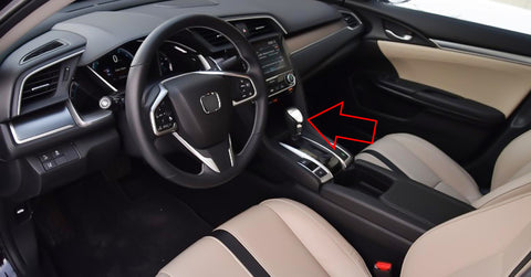 Chrome Gear Shift Knob Trim Decoration Cover for Honda Civic 2020 2019 2018 2017 2016 - Automatic Transmission