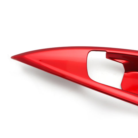 4x Red Interior Door Handle Bowl Panel Molding Cover Decoration Trim for Honda Civic 10th Gen Sedan 2016 2017 2018 2019 2020