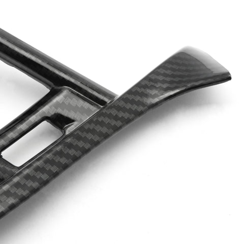 Carbon Fiber Print Interior Left Air Vent AC Outlet Cover Frame Trim 1pc for Toyota Camry 2018 2019 2020 2021 2022 2023 2024