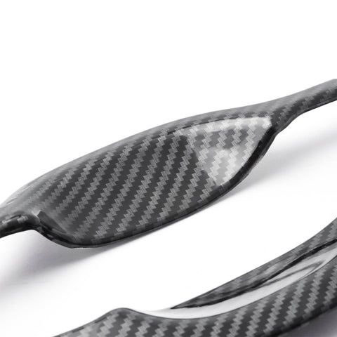Carbon Fiber Style Exterior Door Handle Bowl Overlay Molding Cover Trims for Toyota Camry 2018-2024
