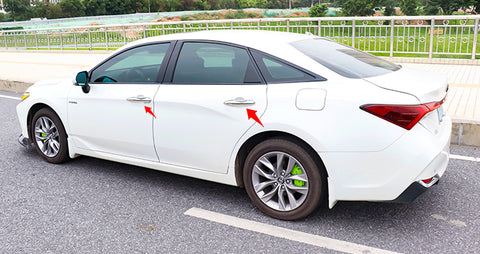 Glossy Chrome Exterior Door Handle Overlay Molding Cover Trims Silver for Toyota Camry 2018-2024