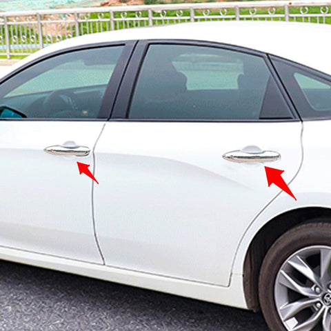 Glossy Chrome Exterior Door Handle Overlay Molding Cover Trims Silver for Toyota Camry 2018-2024