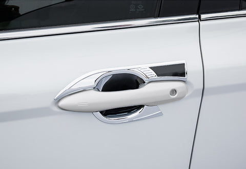 Chrome Exterior Door Handle Bowl Overlay Molding Cover Trims Silver for Toyota Camry 2018-2024
