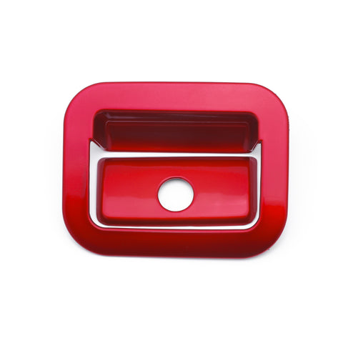 Red Interior Copilot Glove Storage Box Handle Cover Molding Trims 2pcs for Toyota Camry 2018-2024