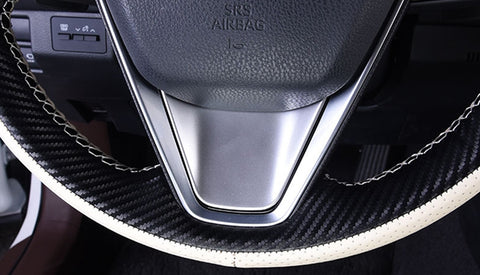 Interior Matte Silver Steering Wheel Button Overlay Molding Cover Trims for Toyota Camry 2018 up