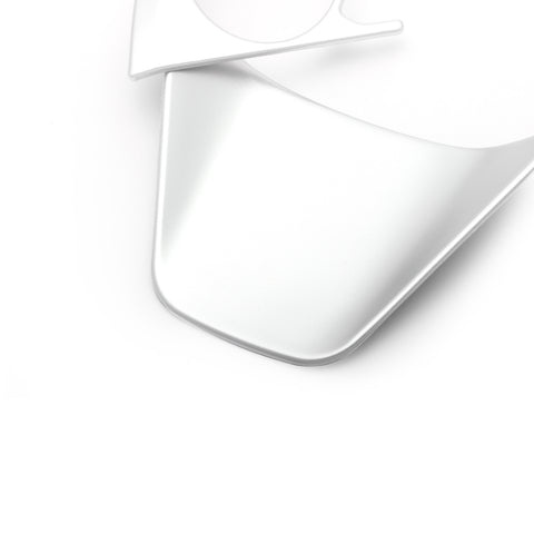 Interior Matte Silver Steering Wheel Button Overlay Molding Cover Trims for Toyota Camry 2018 up