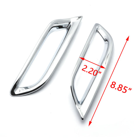 Chrome Rear Tail Fog Light Lamp Cover Molding Trim Reflector Bumper Frame Bezel Overlay for Toyota Camry L LE XLE 2018-2024