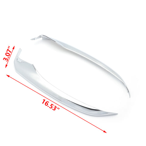 Chrome Silver Front Bumper Lip Protective Corner ABS Cover Trims for Toyota Camry 2018 2019 SE XSE