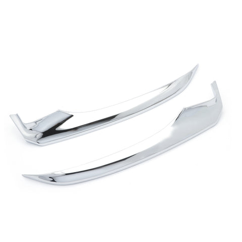 Chrome Silver Front Bumper Lip Protective Corner ABS Cover Trims for Toyota Camry 2018 2019 SE XSE