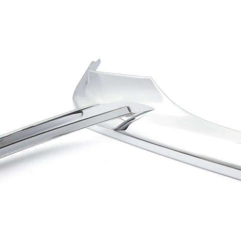 Chrome Silver Front Bumper Lip Protective Corner ABS Cover Trims for Toyota Camry 2018 2019 SE XSE