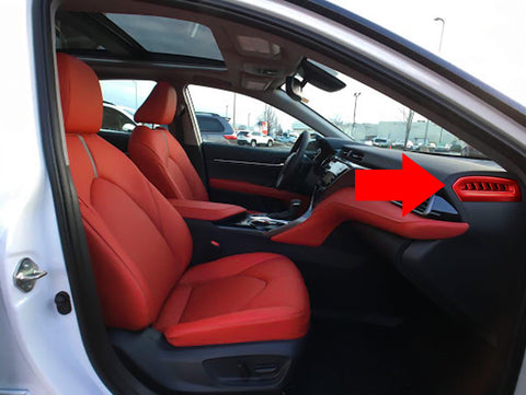 Red Side Console AC Air Vent Outlet Cover Trim For Toyota Camry 2018-2024