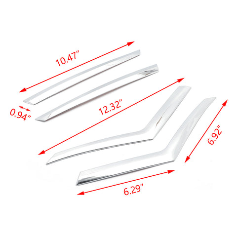 Chrome Rear Tail Light Eyebrow Cover Trim Strip for Toyota Camry L LE XLE 2018-2024