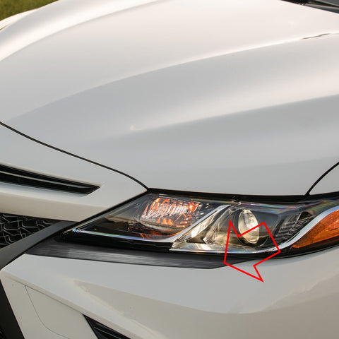 Black Titanium Steel Headlight Cover Eyelid Molding Trim for Toyota Camry SE XSE 2018-2024