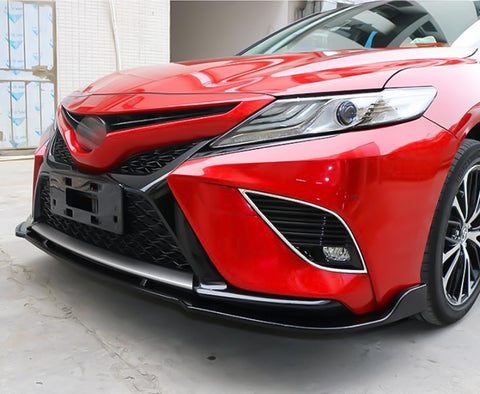 Chrome Stainless Steel Front Fog Light Lamp Frame Cover Trims for Toyota Camry SE XSE 2018 2019 2020