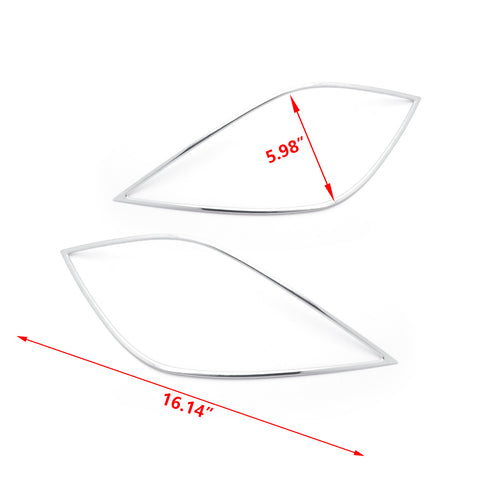 Chrome Stainless Steel Front Fog Light Lamp Frame Cover Trims for Toyota Camry SE XSE 2018 2019 2020