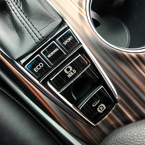 Black Interior Gear Shift Panel Button Cover Decor Trims 8pcs for Toyota Camry 2018 2019 2020