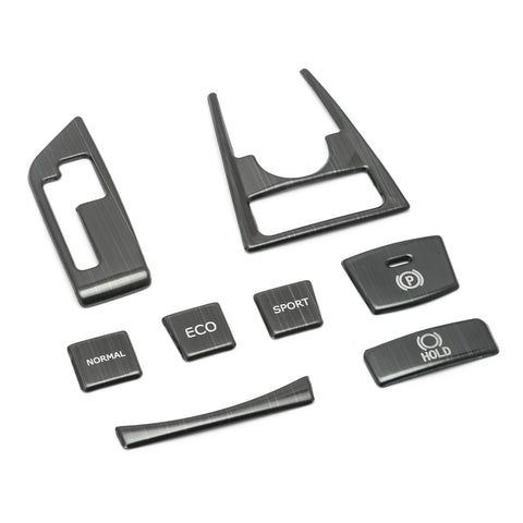 Black Interior Gear Shift Panel Button Cover Decor Trims 8pcs for Toyota Camry 2018 2019 2020