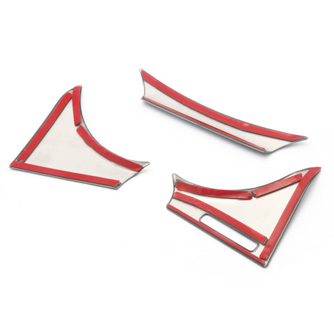 Blue Interior Dash Dashboard Meter Panel Frame Cover Molding Trims 3pcs for Toyota Camry 2018-2024