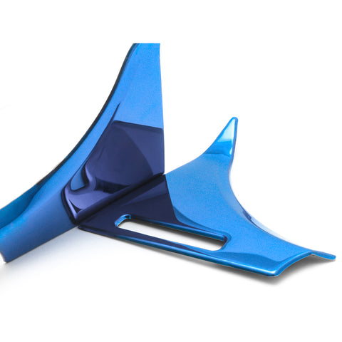 Blue Interior Dash Dashboard Meter Panel Frame Cover Molding Trims 3pcs for Toyota Camry 2018-2024