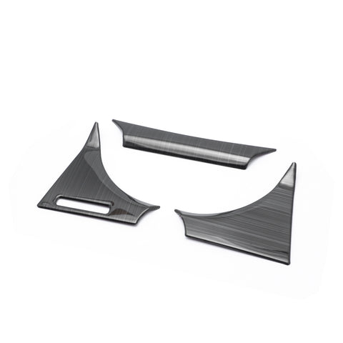 Black Interior Dash Dashboard Meter Panel Frame Cover Molding Trims 3pcs for Toyota Camry 2018-2024