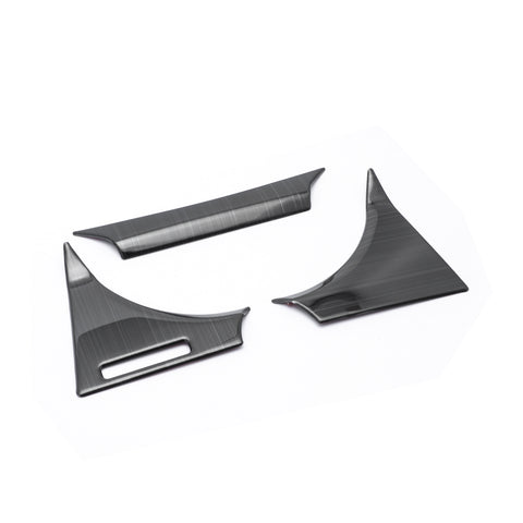 Black Interior Dash Dashboard Meter Panel Frame Cover Molding Trims 3pcs for Toyota Camry 2018-2024